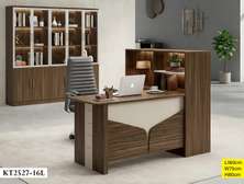 BUREAU DIRECTION EXÉCUTIF AVEC MEUBLE DE RANGEMENT LATÉRAL