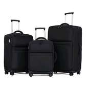 Lot de 3 Valises à roulettes ultra légere en tissu