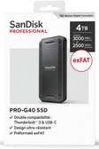 DISQUE DUR SSD SANDISK PRO G40  4TB