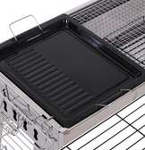 Barbecue charbon en inox, pliant et transportable