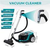Aspirateur traîneau compact bleu ergonomique silencieux