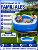 Piscine gonflable familiale 213x206 cm PVC épais