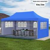 Tente Chapiteau 6x3m imperméable avec fenêtres latérales