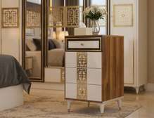 CHAMBRE A COUCHER 8BATTANTS 5PIECES VIP MARRON BEIGE EFUYLIM