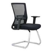 Chaise bureau ergonomique noire dossier filet