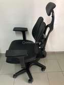 Chaise bureau ergonomique noire avec soutien lombaire
