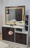 CHAMBRE A COUCHER ARMOIRE 6BATTANTS 6PIECES MARRON GRIS ANKA