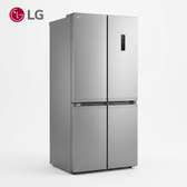 LG réfrigérateur 4 portes inox grand volume écran digital
