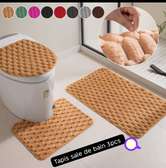 Tapis salle de bain 3 pièces antidérapant
