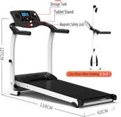 Tapis de course pliable compact avec support tablette