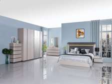 CHAMBRE A COUCHER 2040# PORTES BATTANTES MARON/GRIS Z