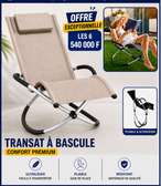 Transat à bascule pliable ultraléger confort premium