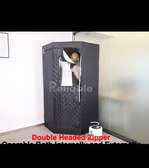 Sauna portable noir double fermeture éclair