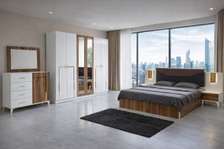 CHAMBRE A COUCHER ARMOIRE 6BATTANTS 5PIECES ANTHRA