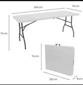 Table pliante 240x74 cm grande capacité pliables