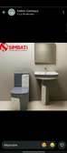 ensemble lavabo et WC marbré design