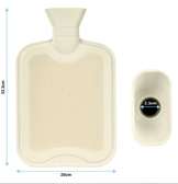 Bouillotte avec housse en peluche douce – 2 litres