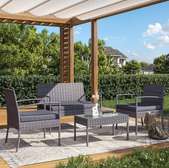 Salon de jardin 4places (2+1+1) avec table