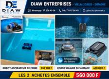 DUO DE ROBOTS SANS FILS POUR PISCINES