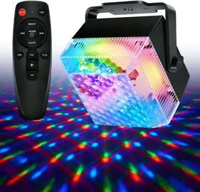 Boule disco RVB, stroboscopique, rythmée avec  la musique