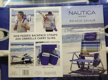 Chaise de plage pliable NAUTICA