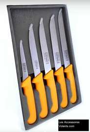 Solingen set 5 couteaux professionnels manche jaune