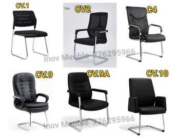 Chaises visiteur métal chromé confort bureau design