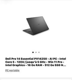 Dell Pro 14 Essential PV 14250. Ultra 5 / 16GB / 512 ssd