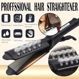 Fer plat de styler de vapeur lisseur de cheveux