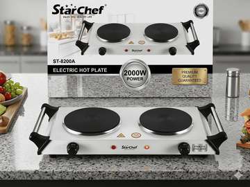 Réchaud Électrique Double StarChef 2000W