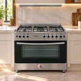 CUISINIERE ELACTRON 5FEUX 90X60 INOX EL6090