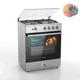CUISINIERE HISENSE 4FEUX 60X60 A GAZ INOX HFG60122X