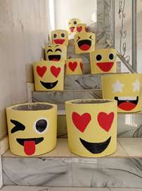 Pots de fleur Déco EMOJI
