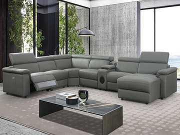 SALON CUIR 7 PLACES ANGLE