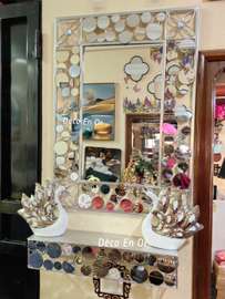 Console murale avec miroir