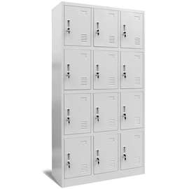Armoire métallique Casier 12 portes