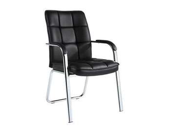 CHAISE VISITEUR PU AVEC ACCOUDOIR