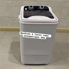 Machine à laver semi-automatique 6 kg compacte blanche