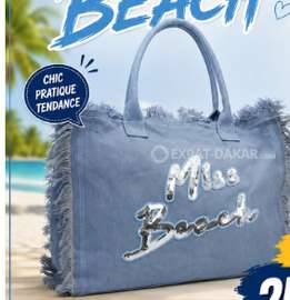 Miss Beach - Sac de bain zippé - Sac de plage...