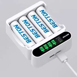 Chargeur de batterie rechargeable avec indicateur LED