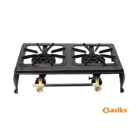 Cuisinière à gaz en fonte avec 2 brûleurs
