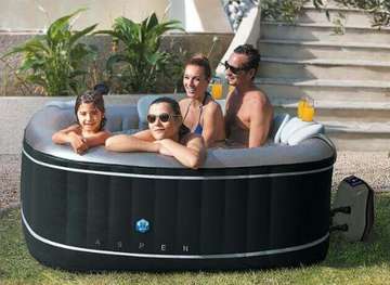 Netspa Aspen spa gonflable 4 personnes noir