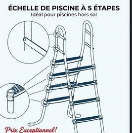 Échelle de Piscine à 5 Étapes