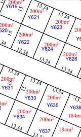 Terrain constructible 200 m² parcelle Y624 prêt à bâtir