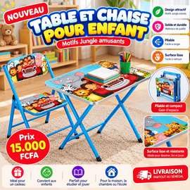 Table et chaise pour enfant