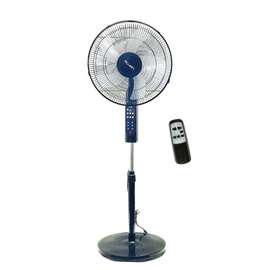 VENTILATEUR 16POUCES LEFON SUR PIED AVEC COMMANDE NOIR