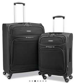 Set de deux valises SAMSONITE en tissu noir