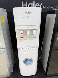 Haier distributeur eau chaude et froide blanc compact