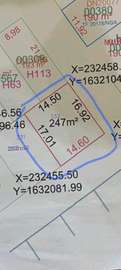 A VENDRE UN TERRAIN 246 M2 ANGLE