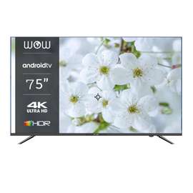 TELEVISEUR 75POUCES WOW SMART ANDROID 4K WA75SU7200C3
